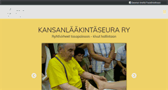 Desktop Screenshot of kansanlaakintaseura.fi